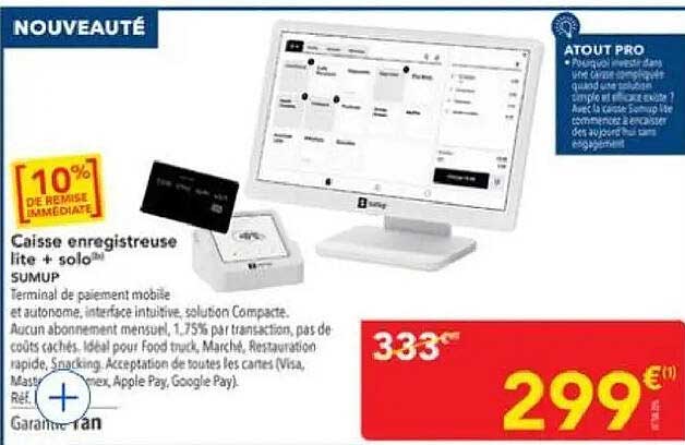 Caisse enregistreuse lite + solo SUMUP