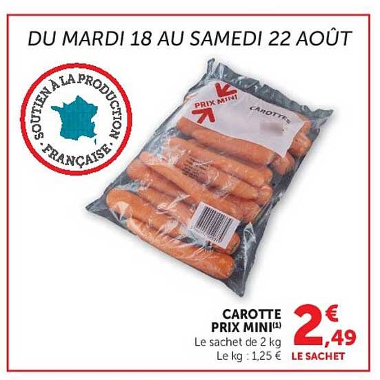 CAROTTE PRIX MINI!