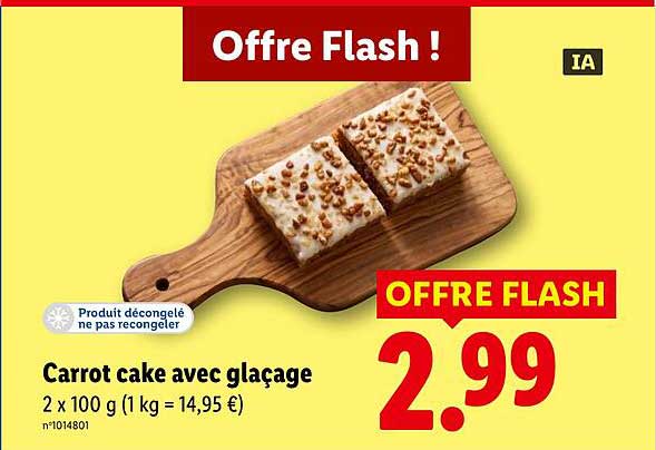 Carrot cake avec glaçage