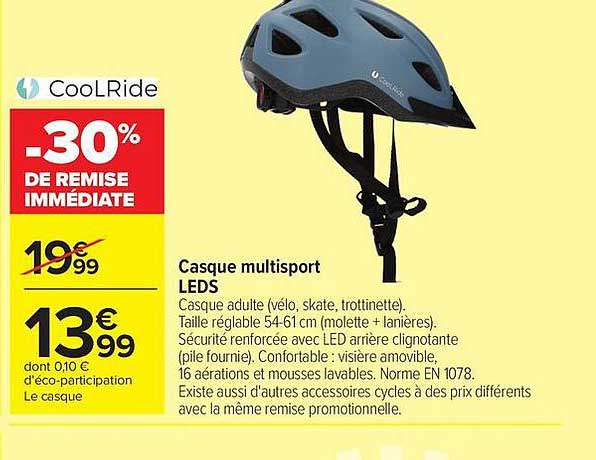 Casque multisport LEDS
