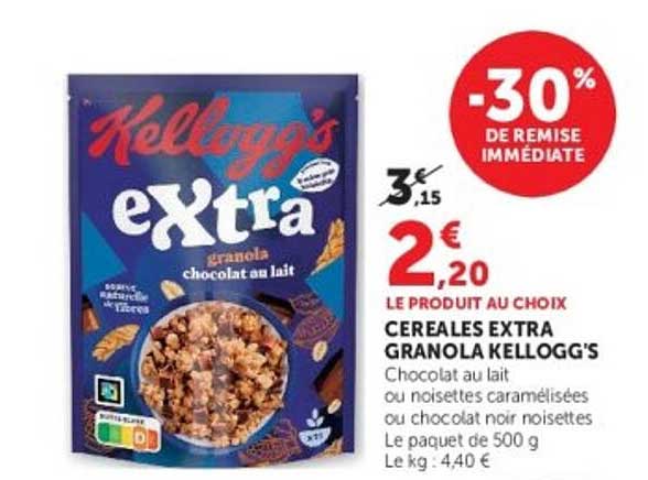 CEREALES EXTRA GRANOLA KELLOGG'S