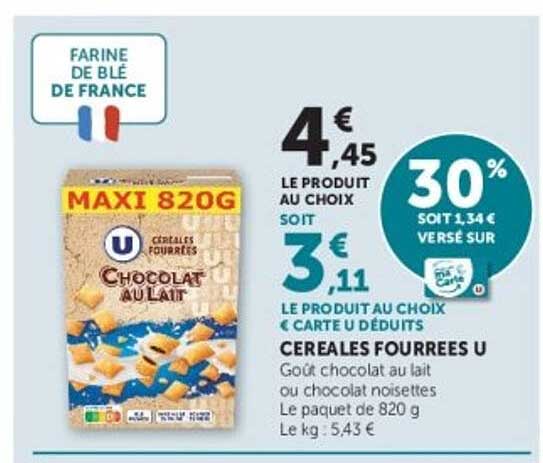 CEREALES FOURREES U
