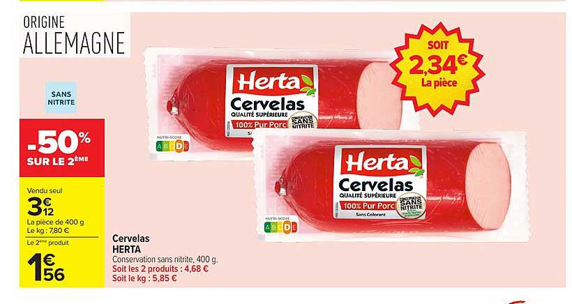 Cervelas HERTA