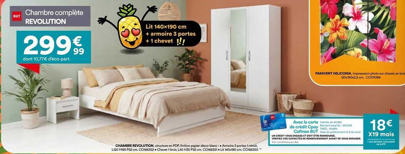 Chambre complète REVOLUTION
