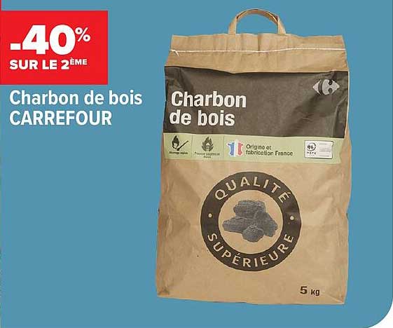 Charbon de bois CARREFOUR