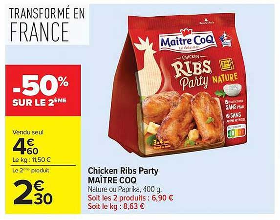 Chicken Ribs Party MAÎTRE COQ