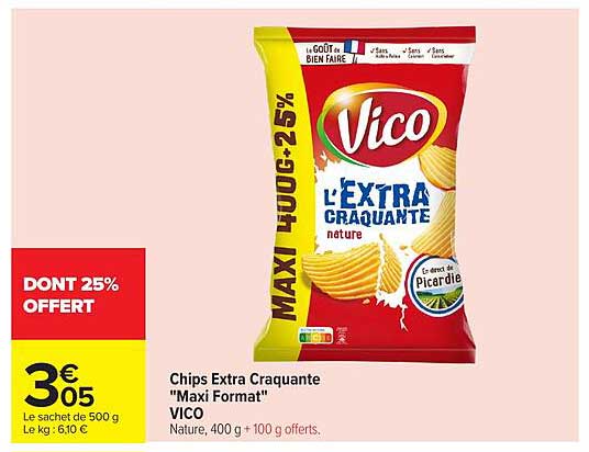 Chips Extra Craquante "Maxi Format" VICO