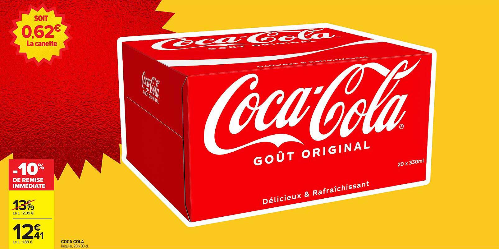 Coca-Cola Regular, 20 x 33 cl.