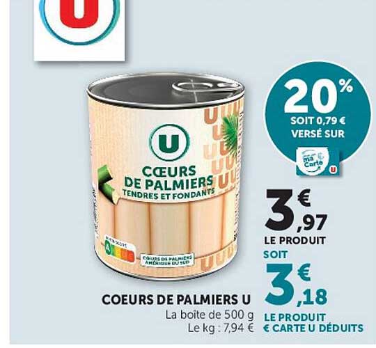 COEURS DE PALMIERS U