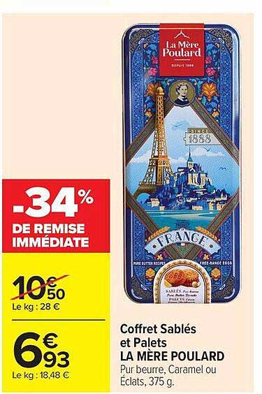 Coffret Sablés et Palets LA MÈRE POULARD
