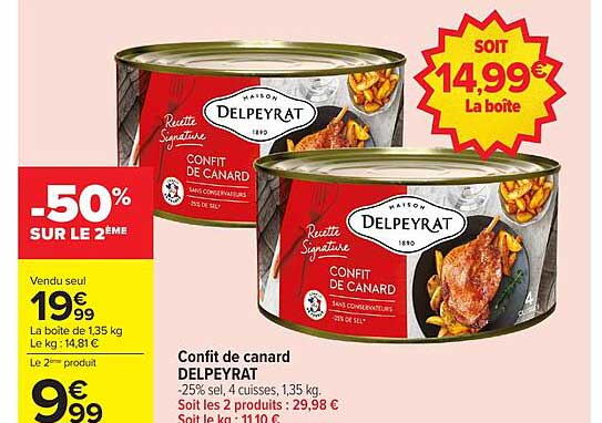 Confit de canard DELPEYRAT