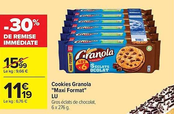 Cookies Granola "Maxi Format" LU