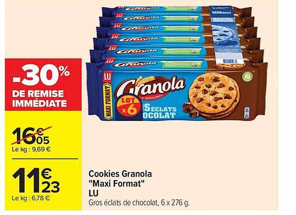 Cookies Granola "Maxi Format" LU