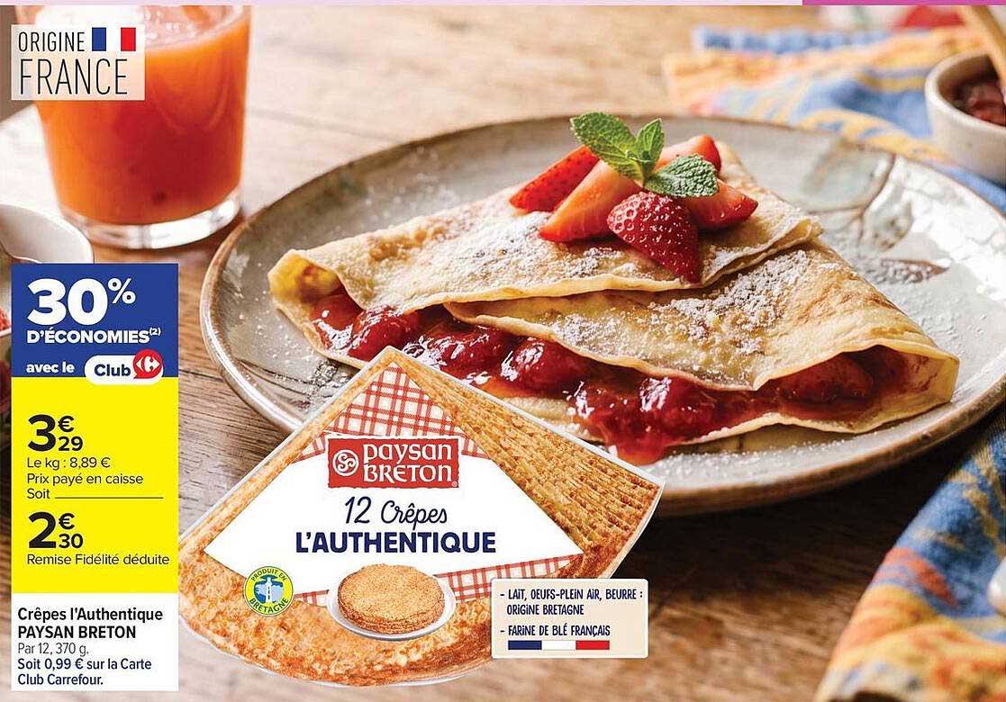 Crêpes L'Authentique PAYSAN BRETON