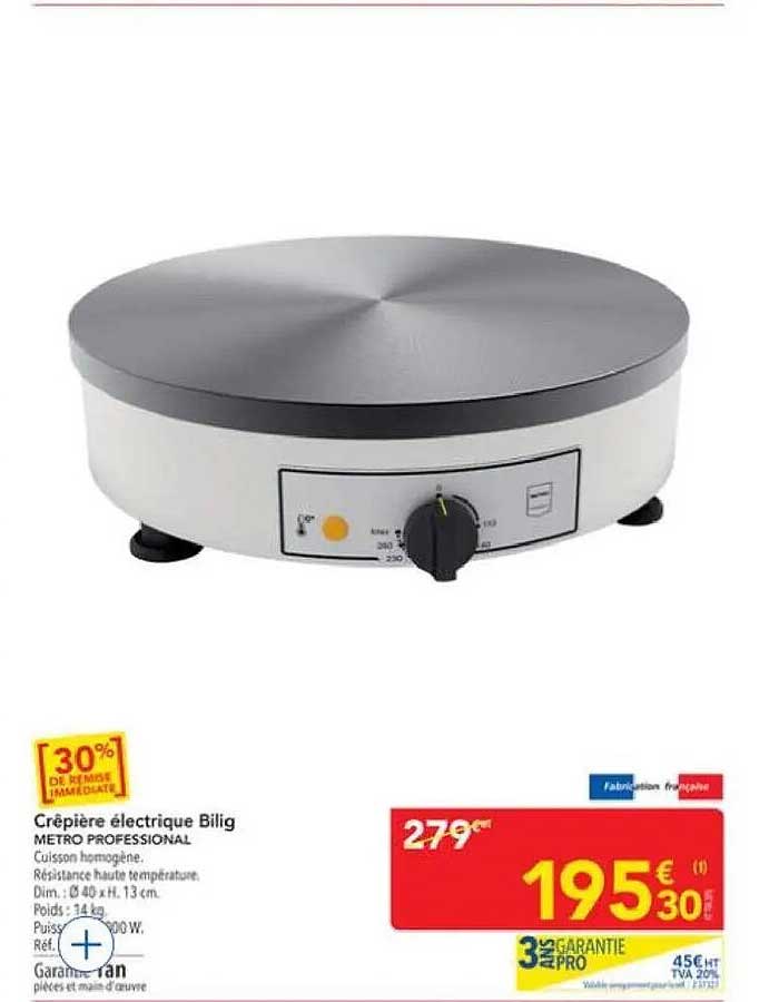 Crêpière électrique Bilig