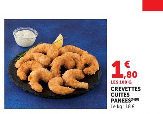 CREVETTES CUITES PANNEES