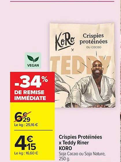 Crispies Protéinées x Teddy Riner KORO