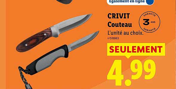 CRIVIT Couteau