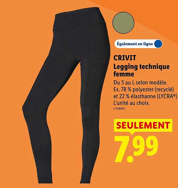 CRIVIT Legging technique femme