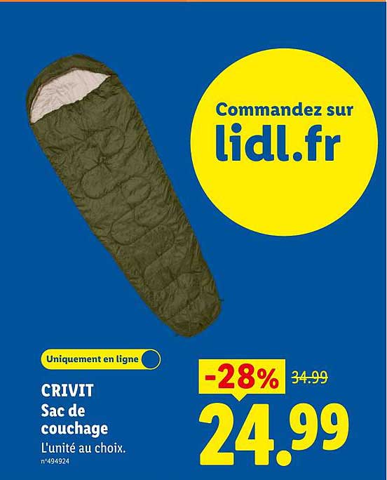 CRIVIT Sac de couchage