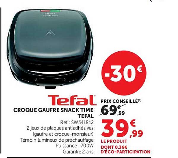 CROQUE GAUFRE SNACK TIME TEFAL