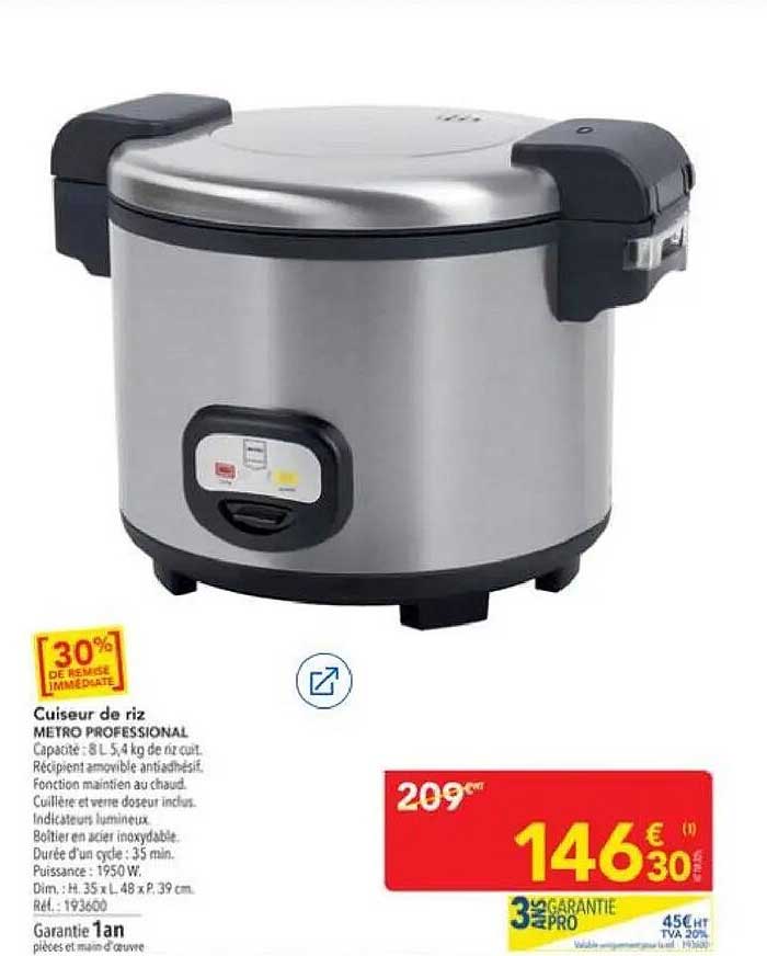 Cuiseur de riz METRO PROFESSIONAL