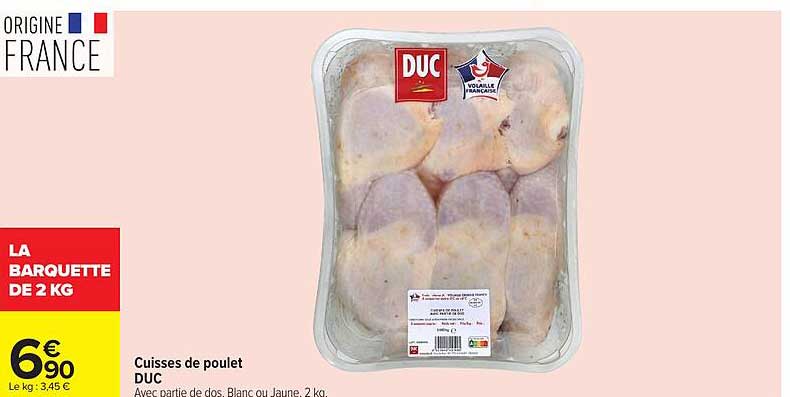Cuisses de poulet DUC