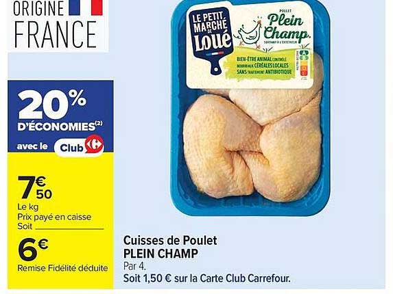 Cuisses de Poulet PLEIN CHAMP