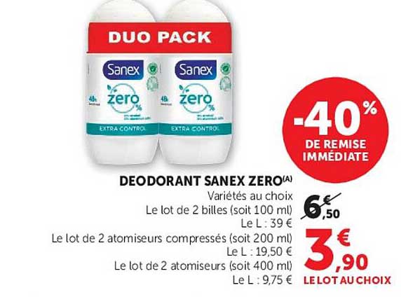 DEODORANT SANEX ZERO(A)
