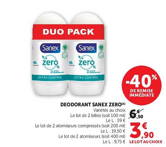 DEODORANT SANEX ZERO(A)