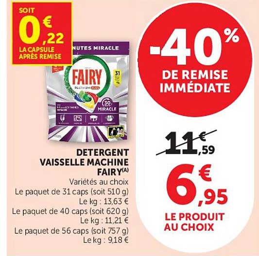 DETERGENT VAISSELLE MACHINE FAIRY(A)