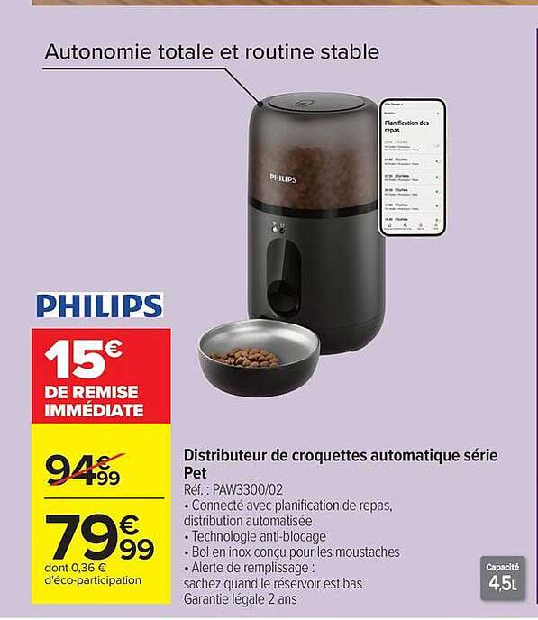 Distributeur de croquettes automatique série Pet