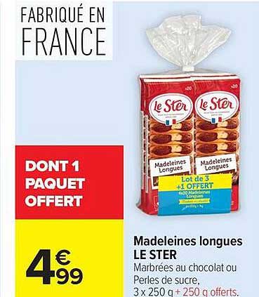 DONT 1 PAQUET OFFERT