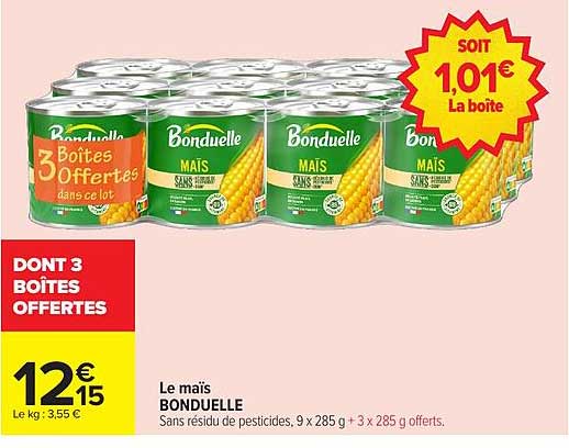 DONT 3 BOÎTES OFFERTES