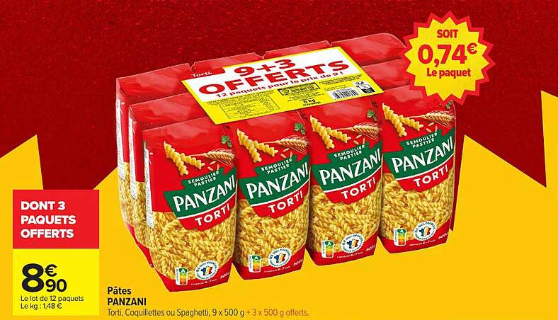 DONT 3 PAQUETS OFFERTS