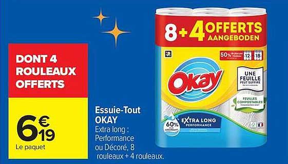 DONT 4 ROULEAUX OFFERTS