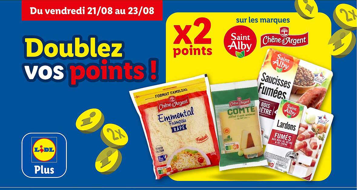 Doublez vos points !