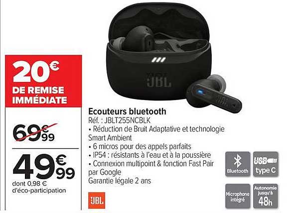 Ecouteurs bluetooth