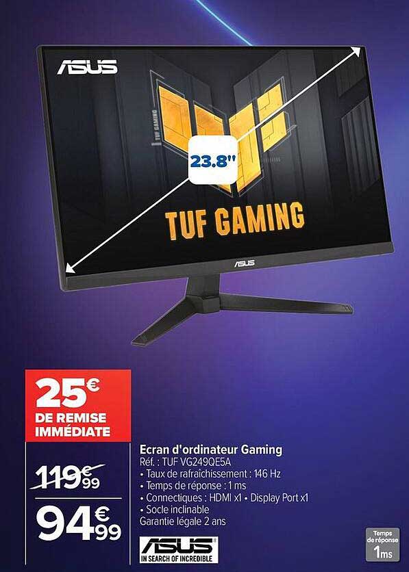 Ecran d'ordinateur Gaming