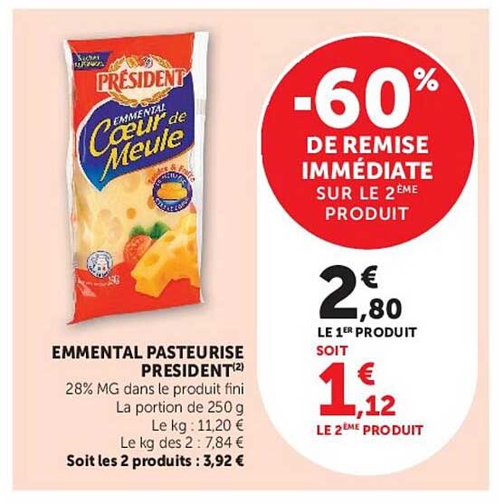 EMMENTAL PASTEURISÉ PRESIDENT(2)
