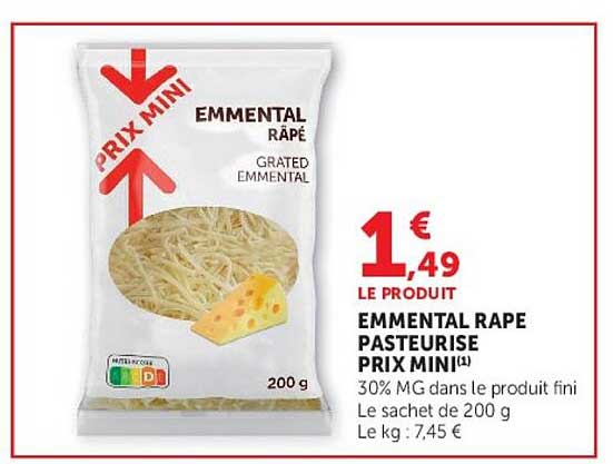 EMMENTAL RAPE PASTEURISE PRIX MINI