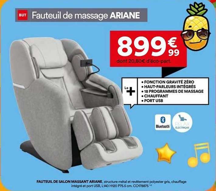Fauteuil de massage ARIANE