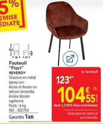 Fauteuil "Fiori" REVERDY