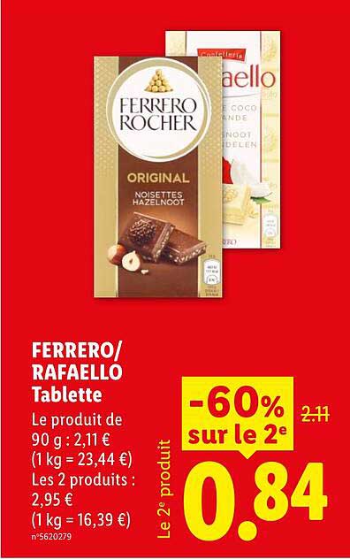 FERRERO/RAFAELLO Tablette