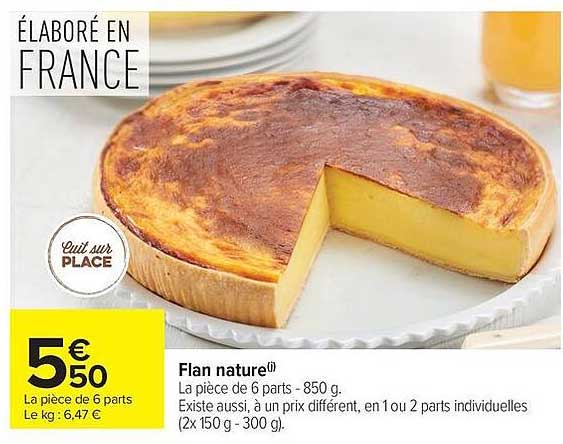 Flan nature