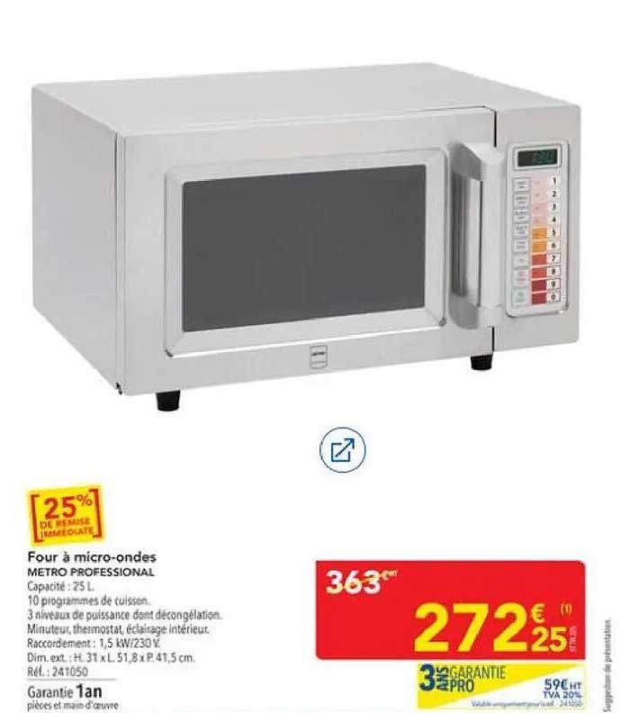 Four à micro-ondes METRO PROFESSIONAL