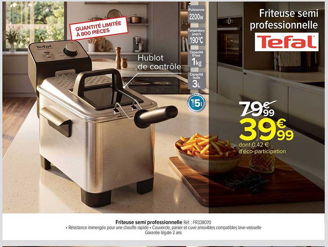 Friteuse semi professionnelle