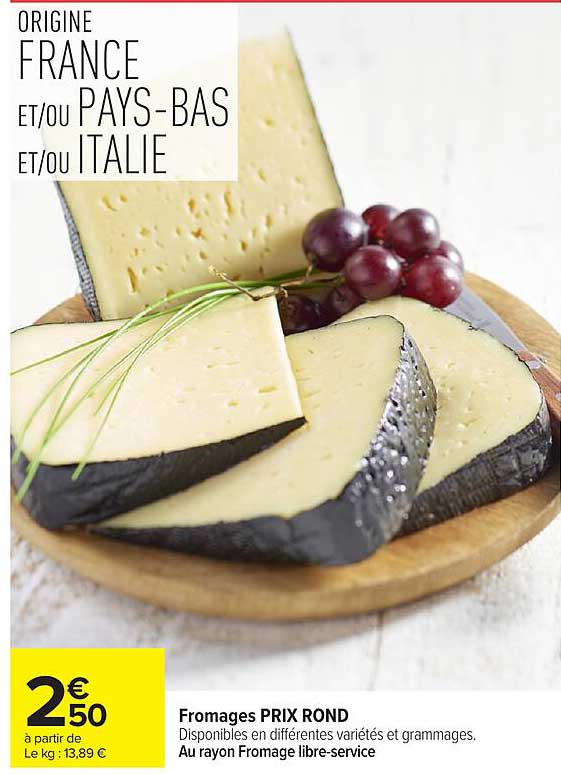 Fromages PRIX ROND