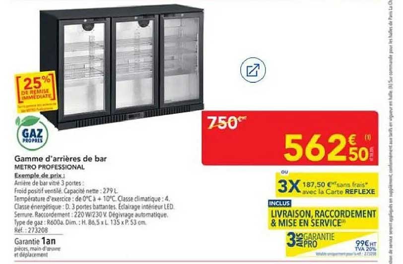 Gamme d’arrières de bar METRO PROFESSIONAL