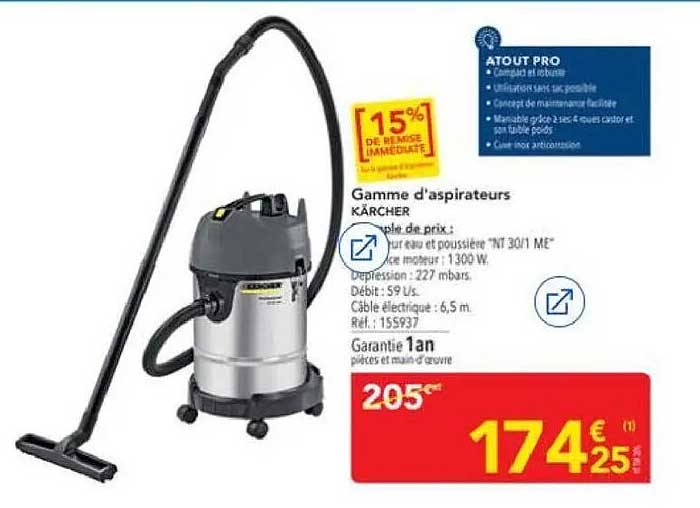 Gamme d’aspirateurs KÄRCHER